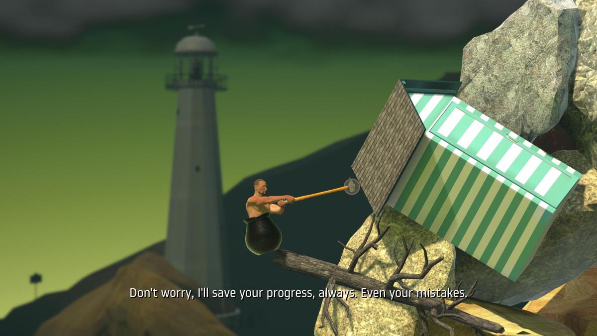Getting Over It Is A Game About Using A Sledgehammer To Climb A Mountain